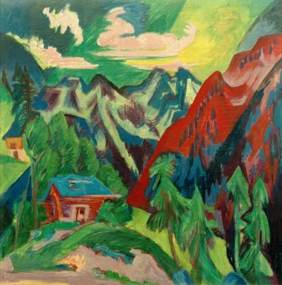 Las montañas de Klosterser de Ernst Ludwig Kirchner
